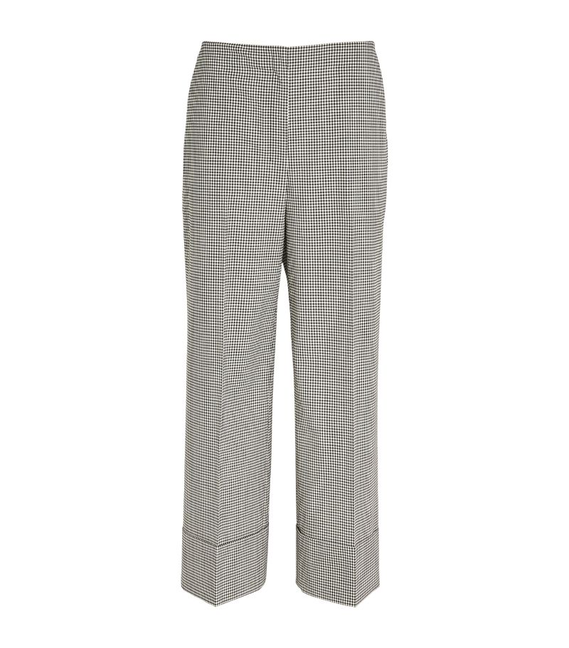 Theory Theory Wool-Blend Gingham Tailored Trousers