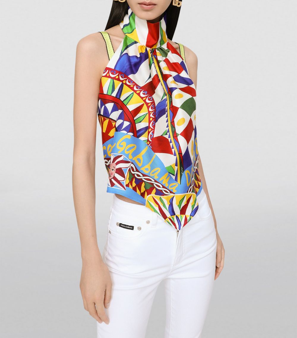 Dolce & Gabbana Dolce & Gabbana Silk Scarf Top