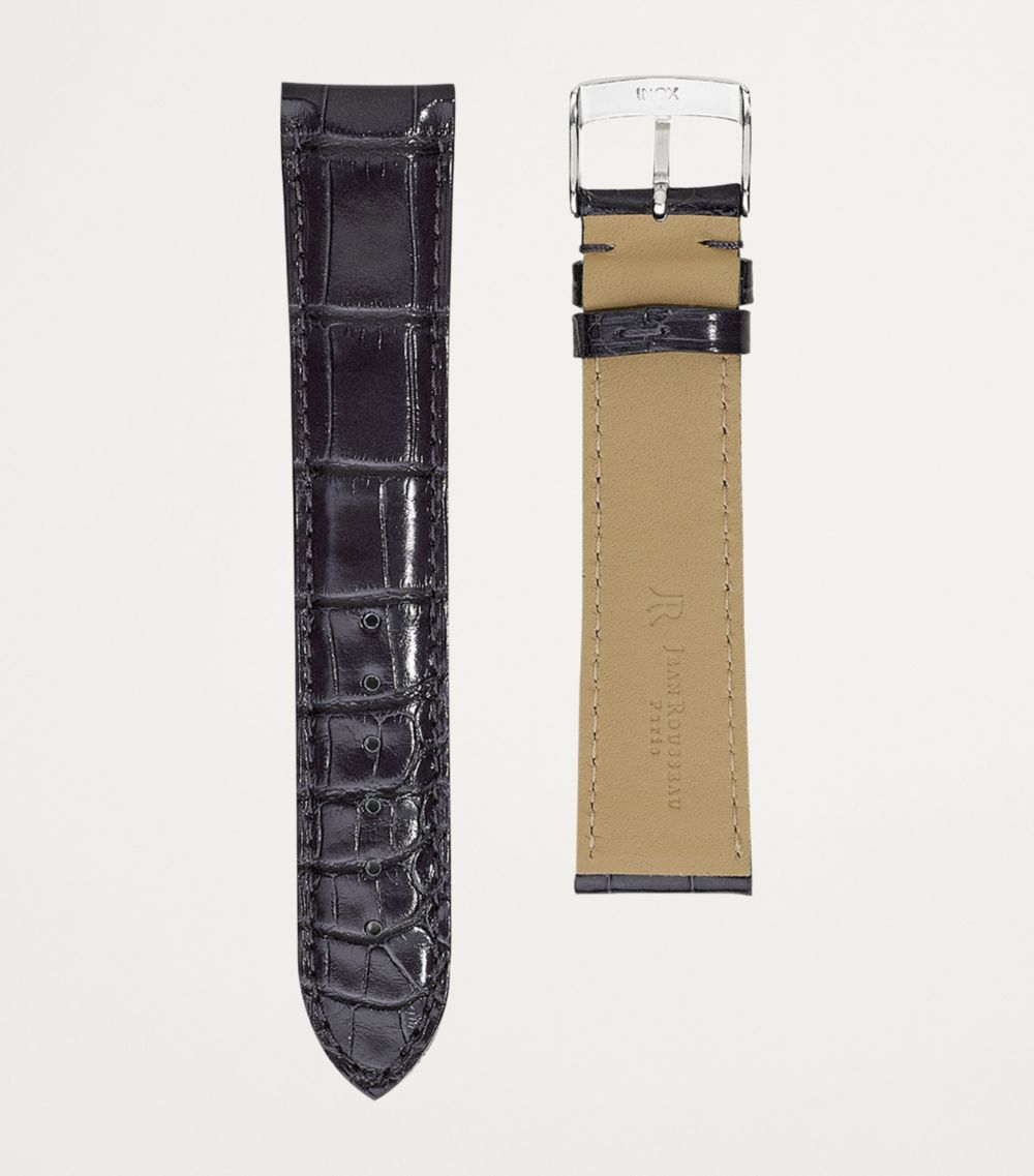 Jean Rousseau Jean Rousseau Classic 3.5 Alligator Leather Watch Strap (20Mm)