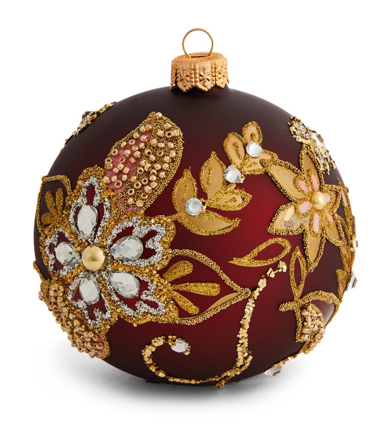 Harrods Harrods Embellished Floral Bauble