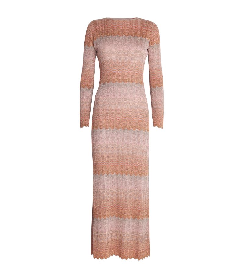 Missoni Missoni Metallic Scalloped Maxi Dress