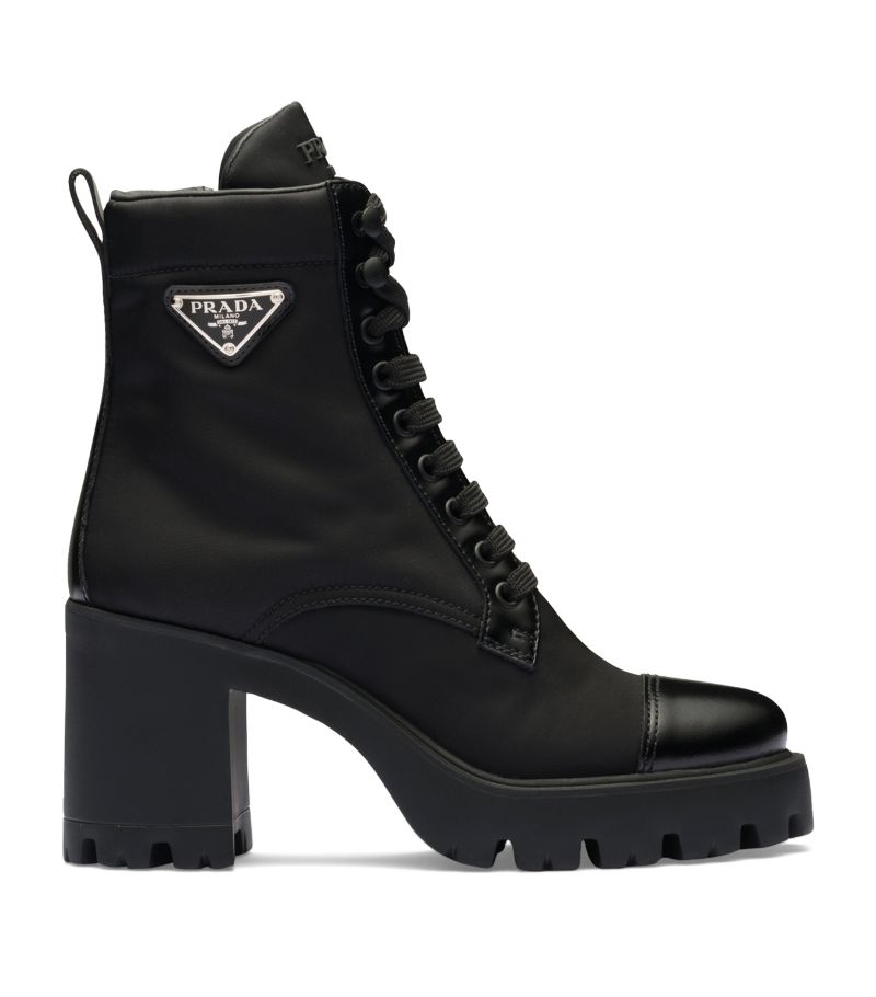 Prada Prada Leather And Re-Nylon Boots