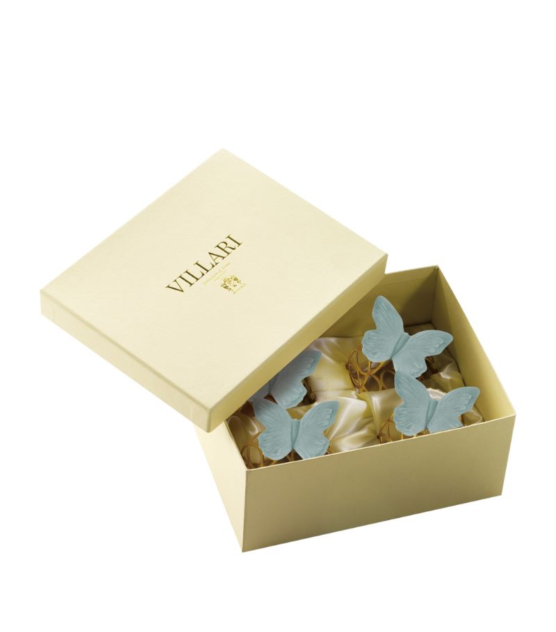 Villari Villari Gold Plated Butterfly Napkin Rings (Set Of 4)