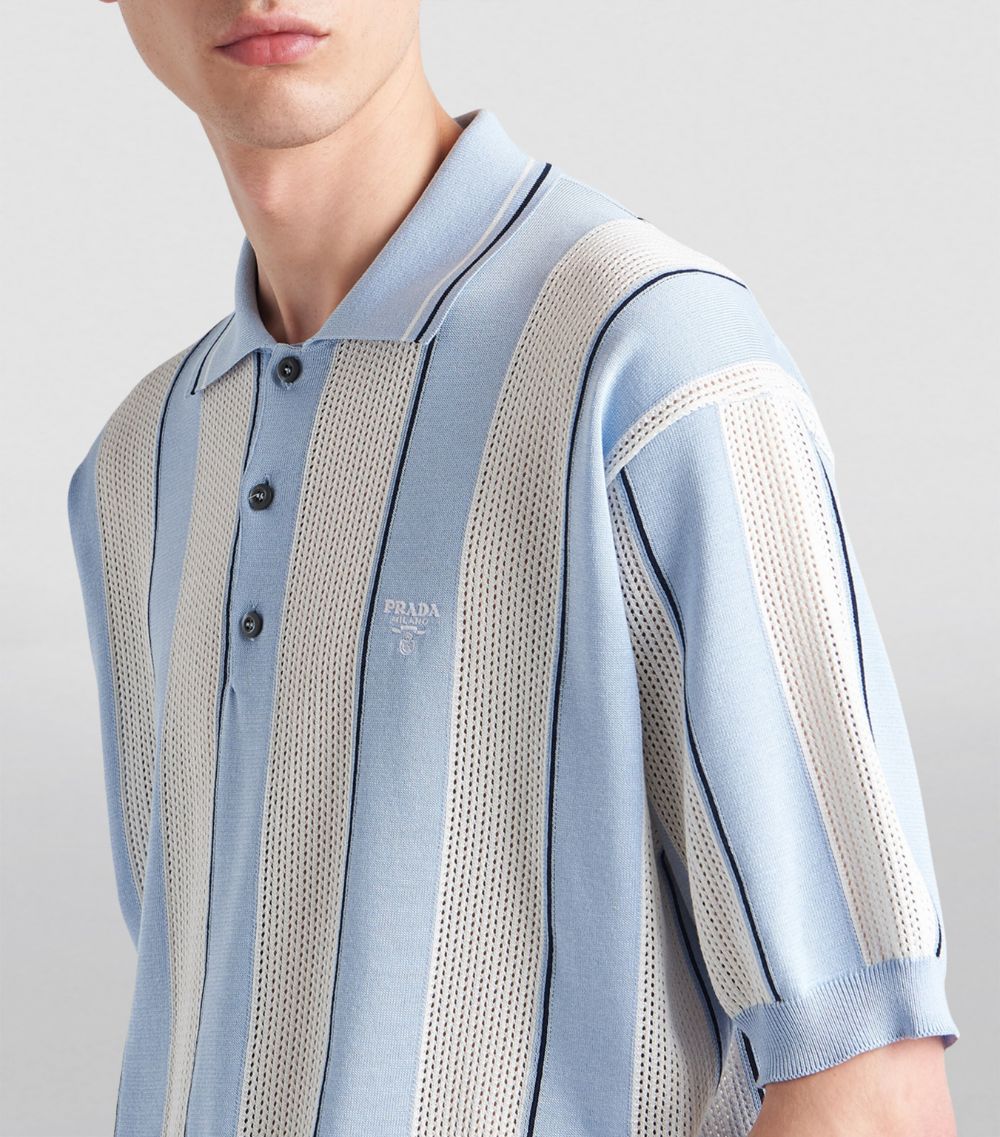 Prada Prada Striped Polo Shirt