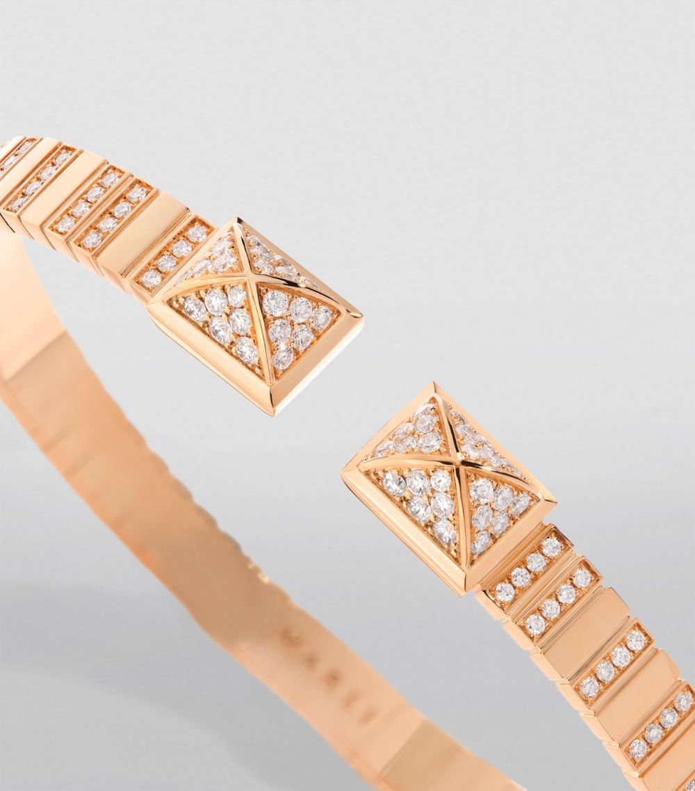  Marli New York Xs Rose Gold And Diamond Cleo 2 Link Bangle