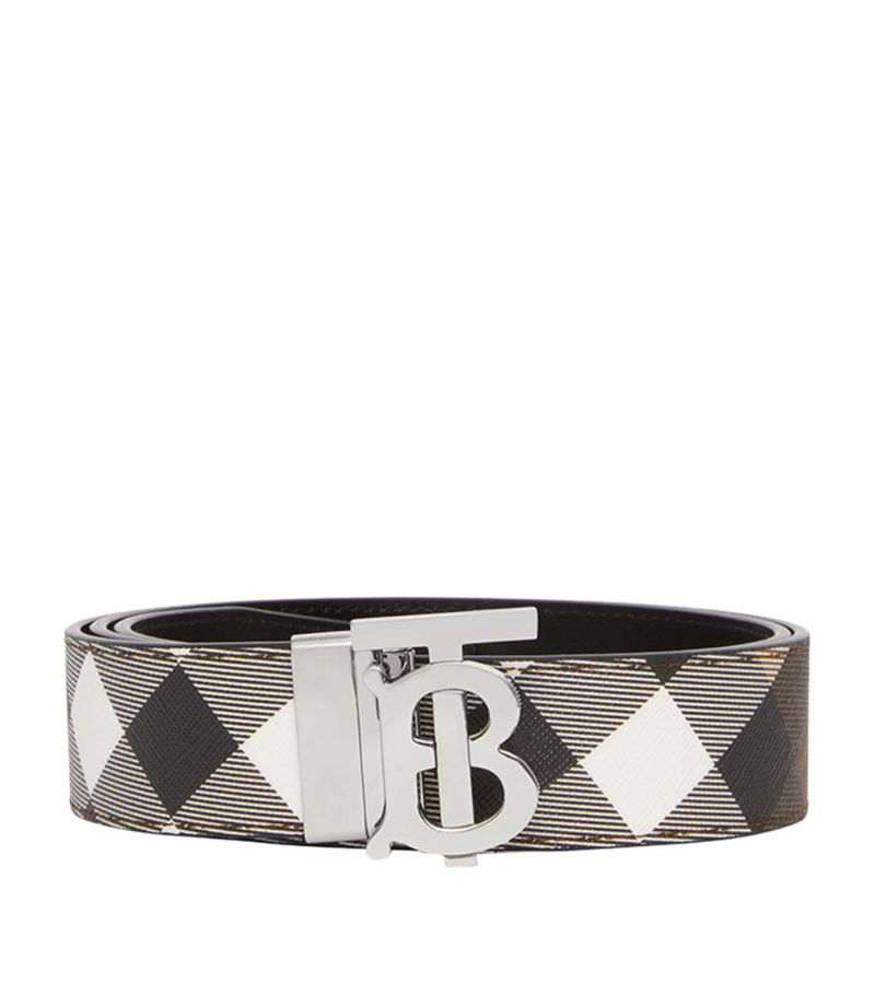 Burberry Burberry E-Canvas Reversible Monogram Belt