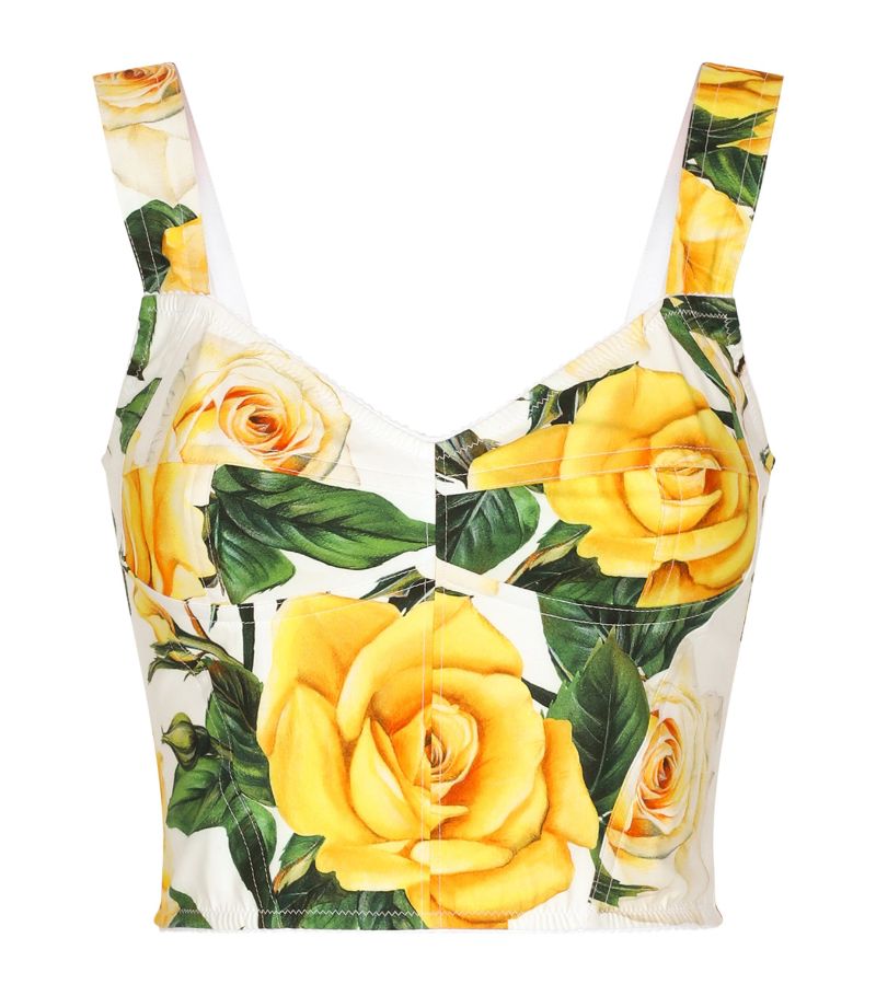 Dolce & Gabbana Dolce & Gabbana Floral Crop Top