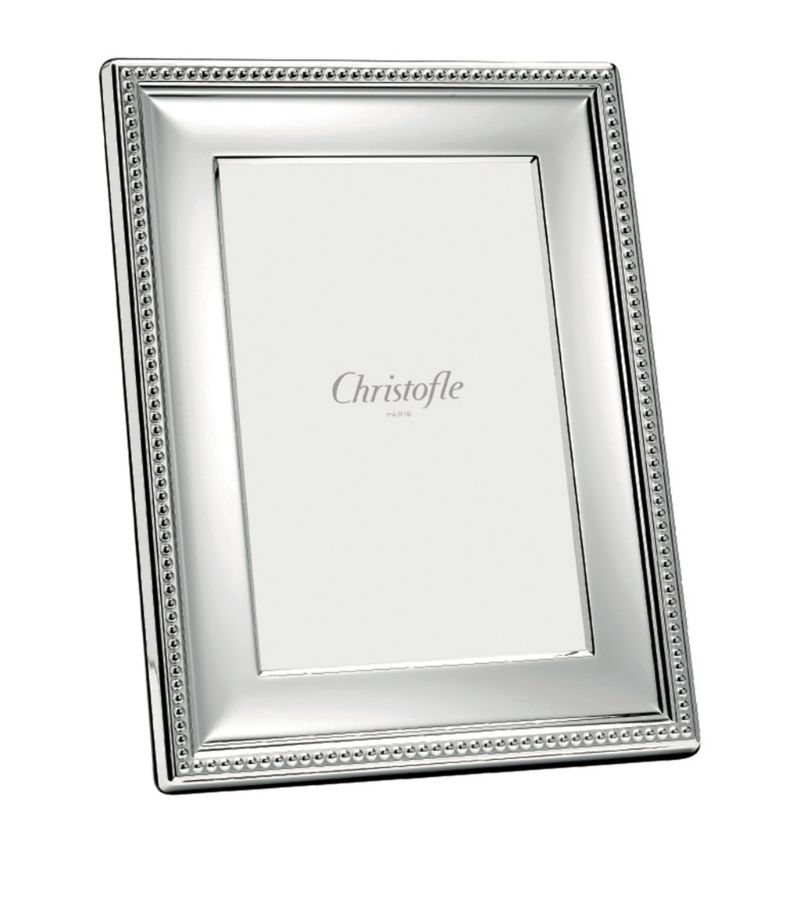 Christofle Christofle Perles Silver Plated Photo Frame (5" X 7")