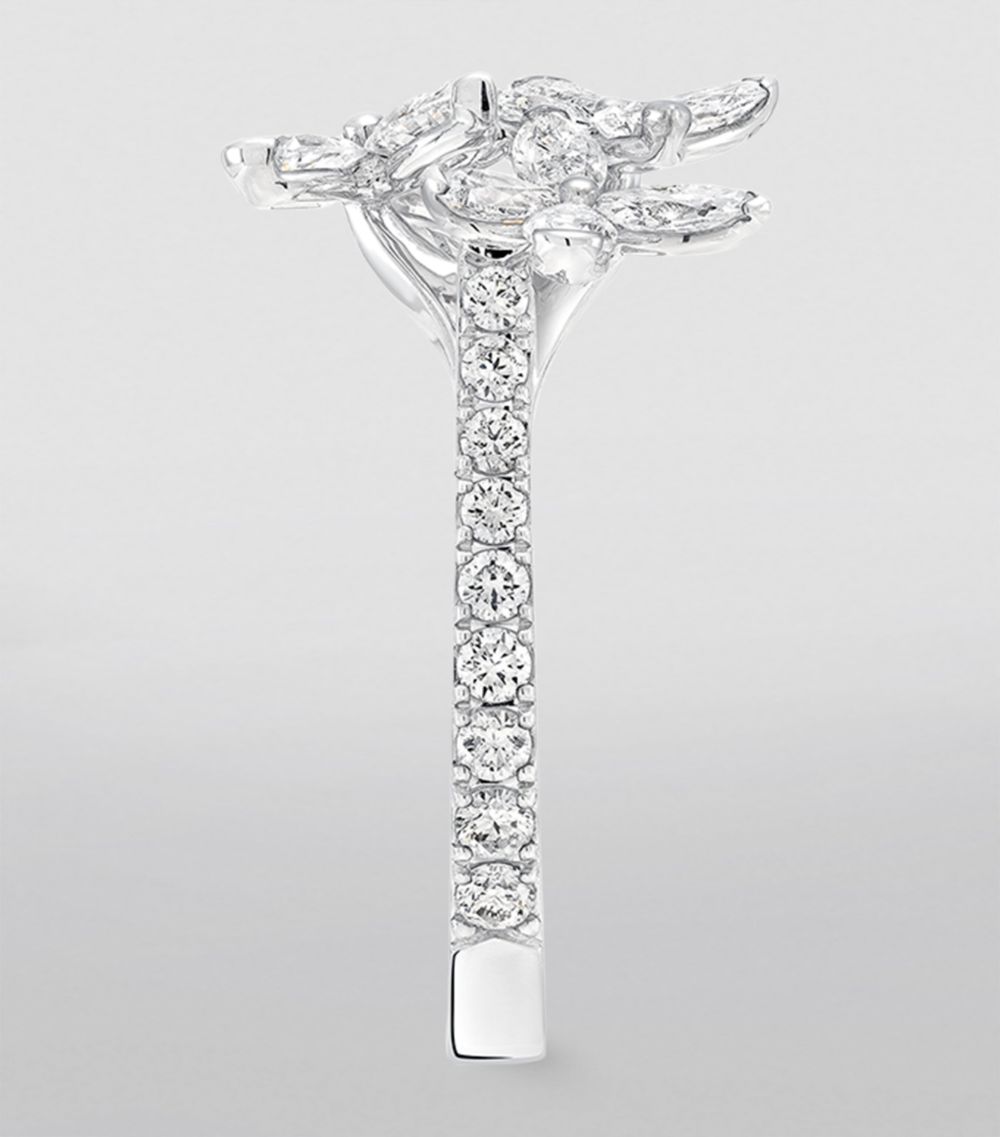 Graff Graff White Gold And Diamond Butterfly Ring