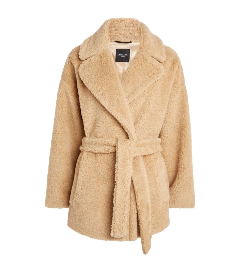 Weekend Max Mara Weekend Max Mara Short Belted Teddy Coat