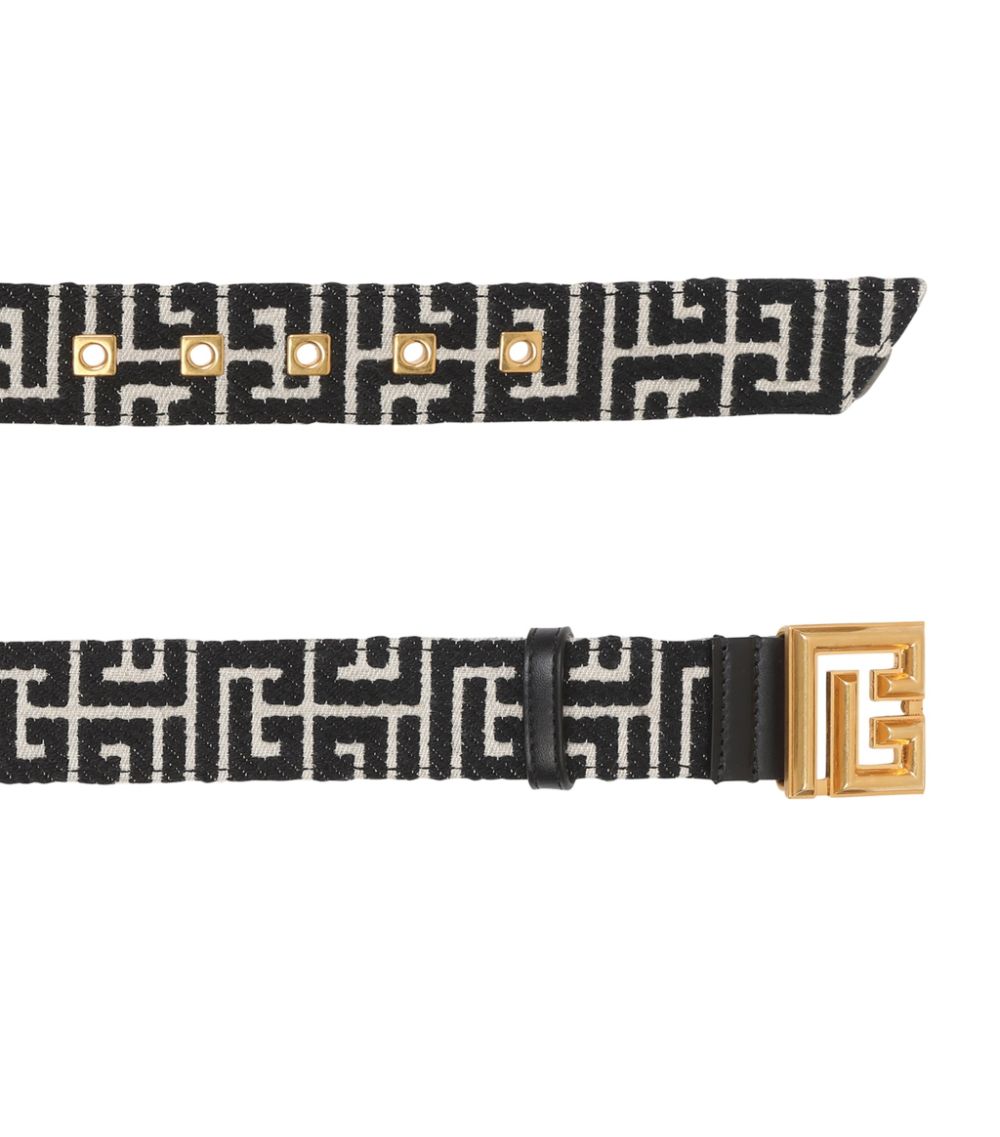 Balmain Balmain Monogram Jacquard Belt