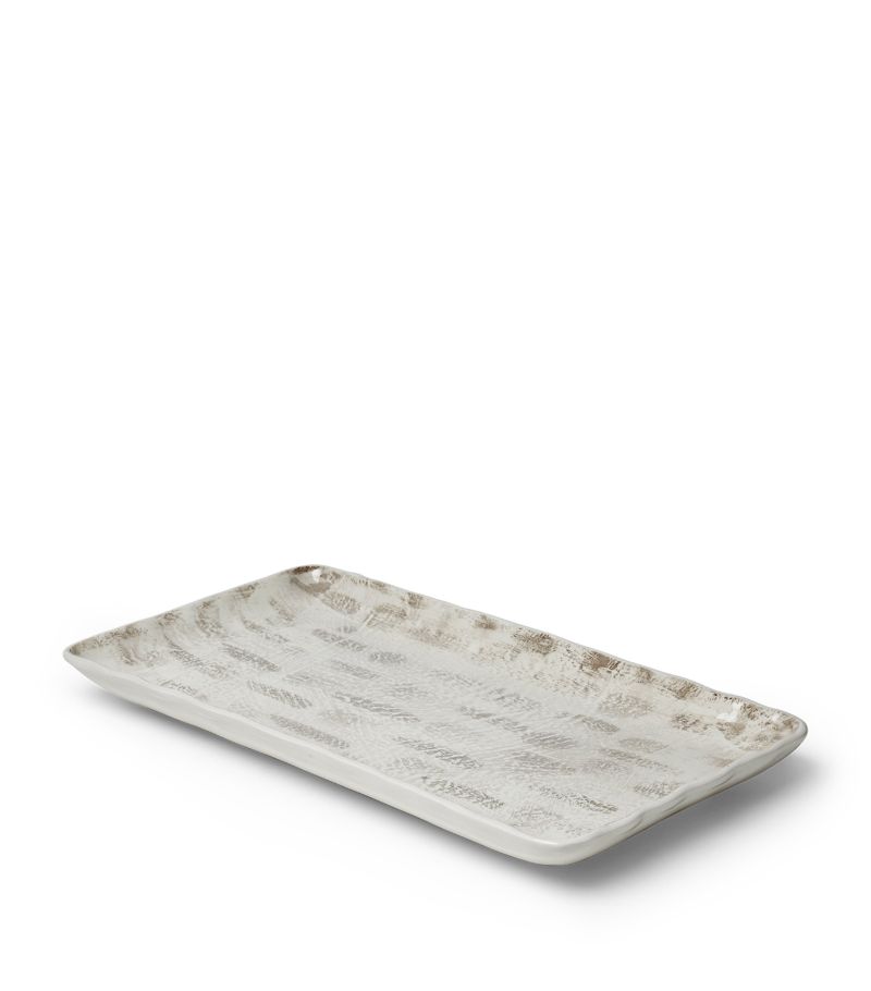 Brunello Cucinelli Brunello Cucinelli Ceramic Tradition Rectangular Tray (41Cm)