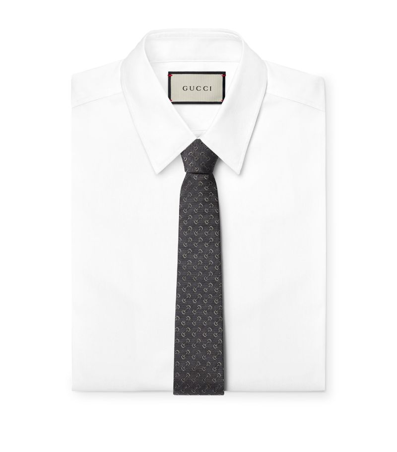 Gucci Gucci Silk Horsebit Tie