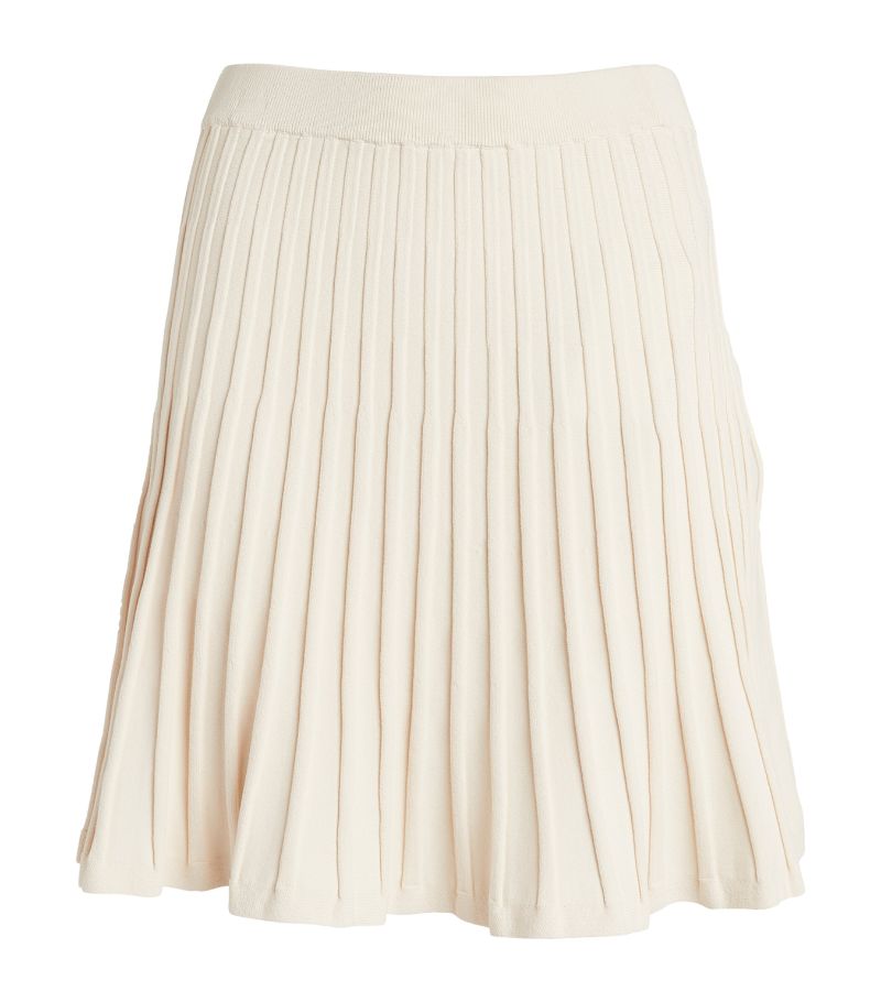 Yves Salomon Yves Salomon Pleated A-Line Mini Skirt