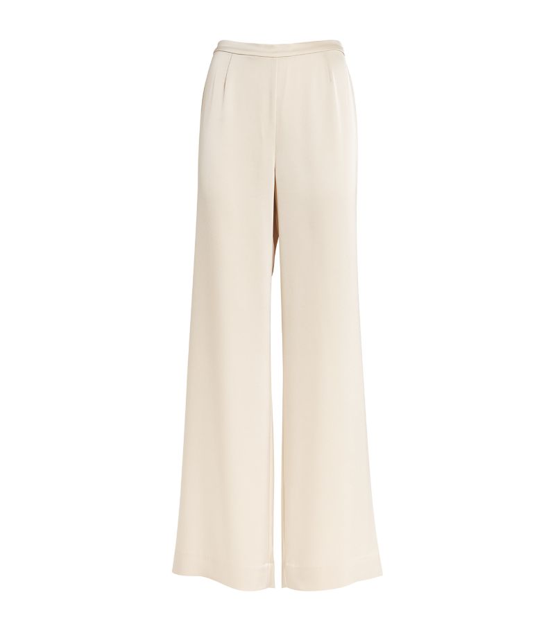 St. John St. John Satin Wide-Leg Trousers