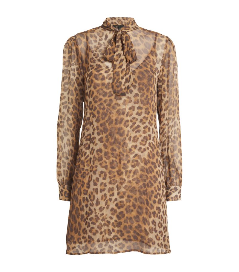  Maje Leopard Print Mini Dress