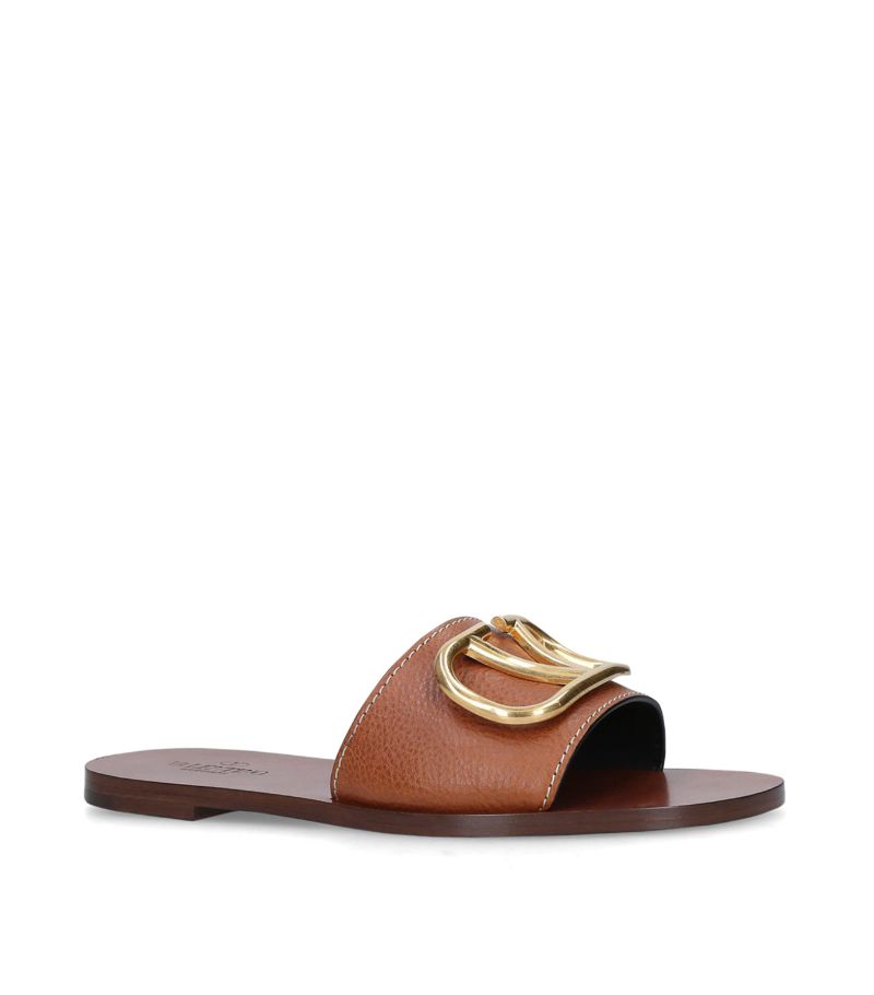 VALENTINO GARAVANI Valentino Garavani Leather Go Logo Sandals