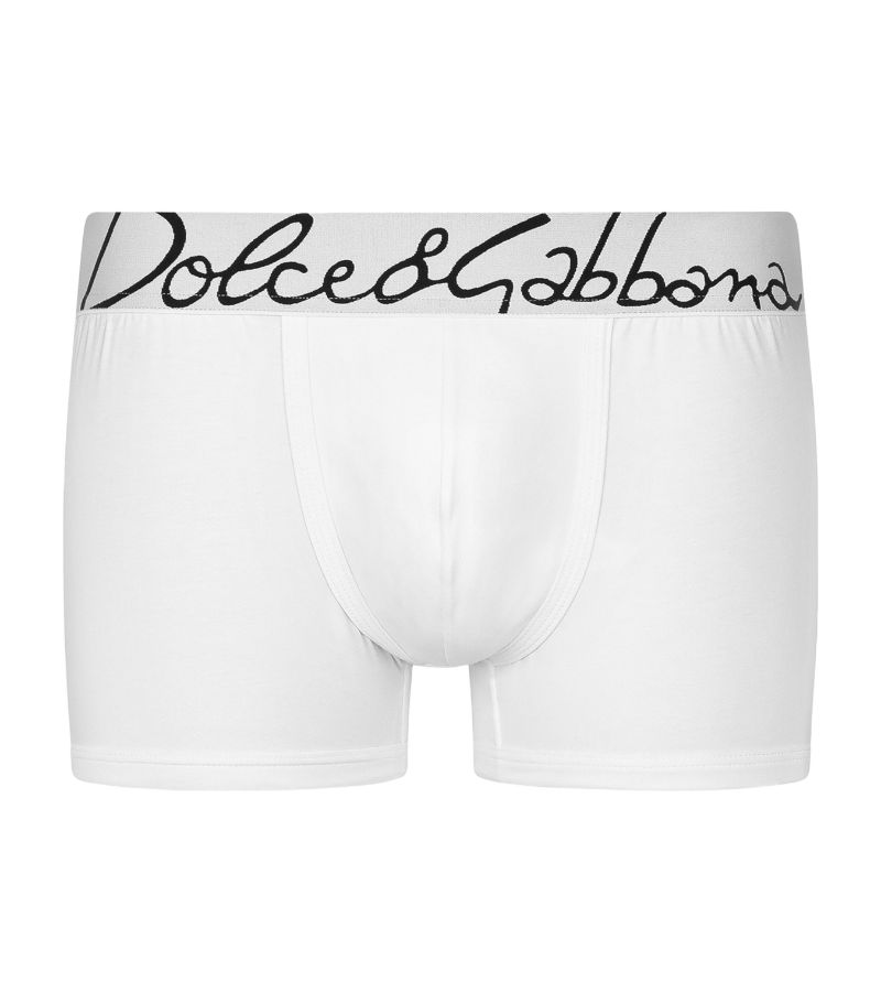 Dolce & Gabbana Dolce & Gabbana Stretch-Cotton Logo Boxer Briefs