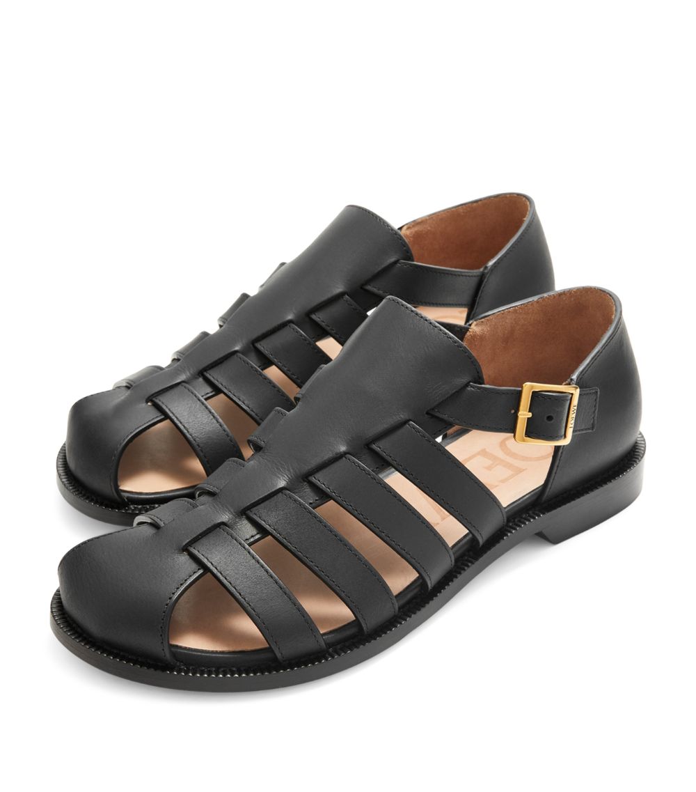 Loewe Loewe Leather Campo Sandals