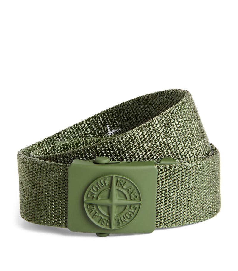 Stone Island Junior Stone Island Junior Webbing Logo Belt