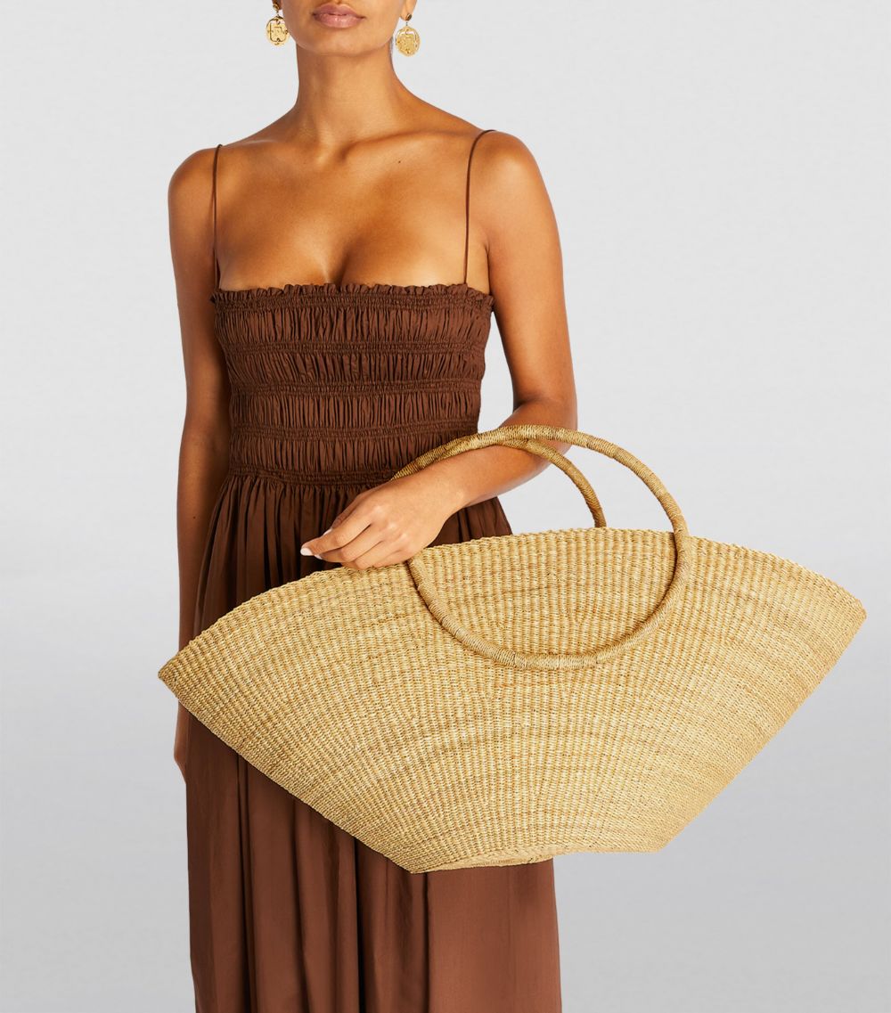 Muun Muun Elephant Grass Lune Basket Bag