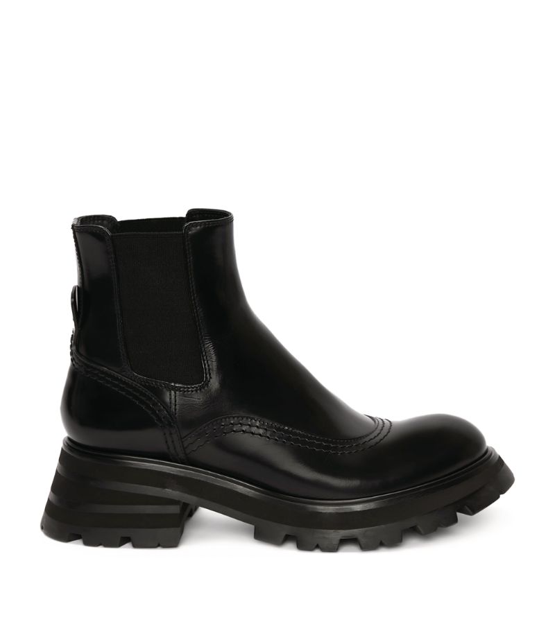 Alexander McQueen Alexander Mcqueen Leather Wander Boots