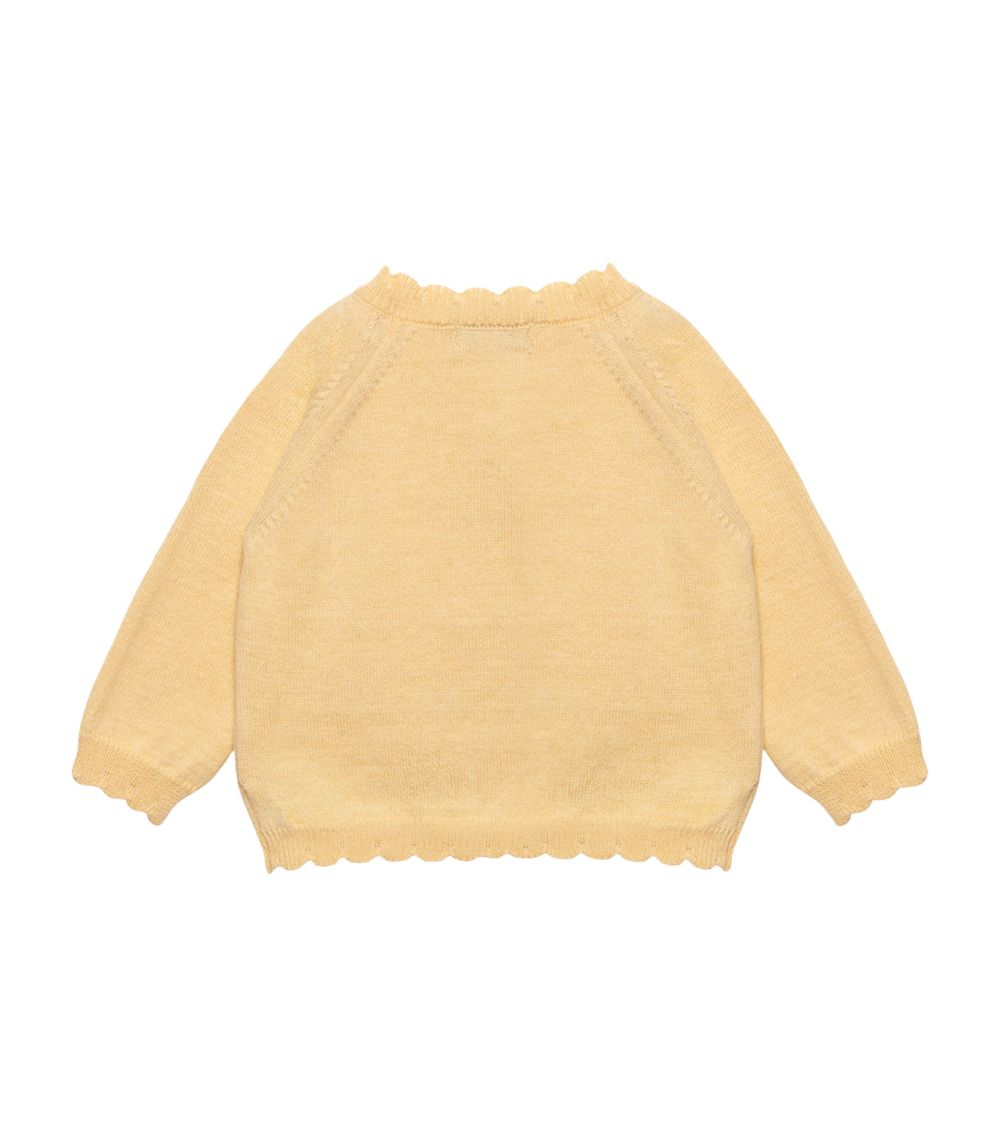 Trotters Trotters Cotton-Wool Duckling Cardigan (0-9 Months)