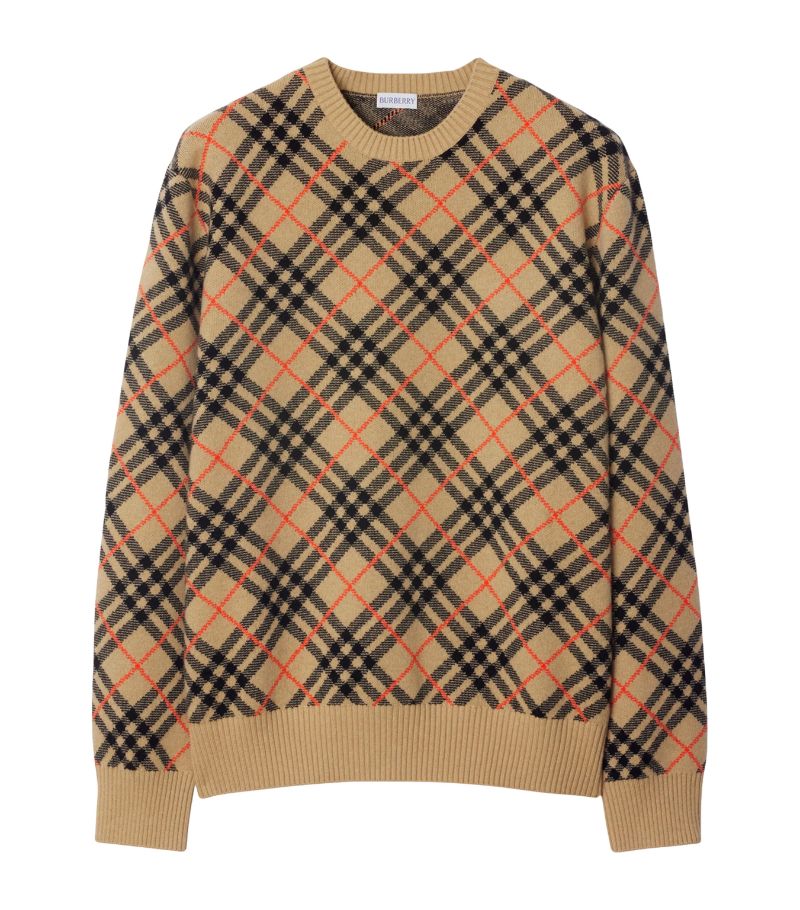 Burberry Burberry Cashmere Check Sweater