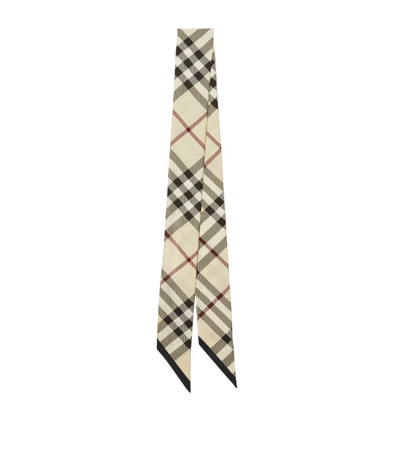 Burberry Burberry Silk Check Skinny Scarf