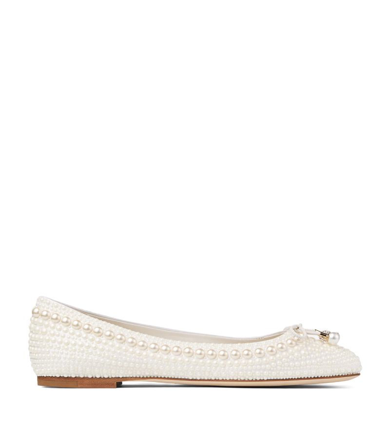 Jimmy Choo Jimmy Choo Embellished Elme Ballet Flats