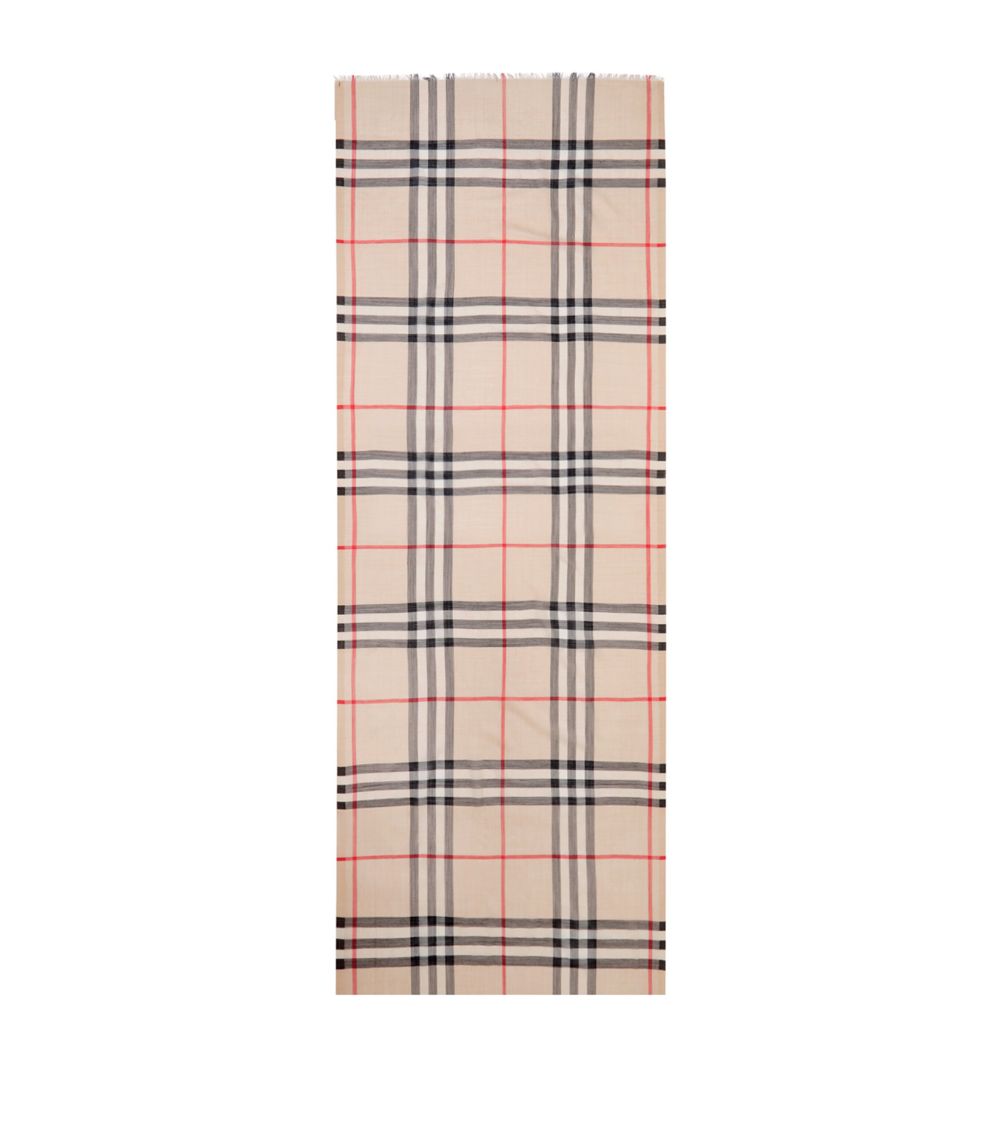 Burberry Burberry Wool-Silk Check Scarf