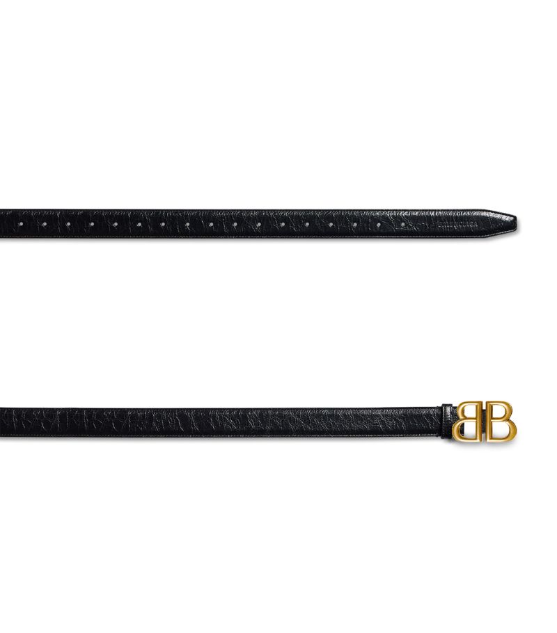 Balenciaga Balenciaga Calfskin Logo Belt