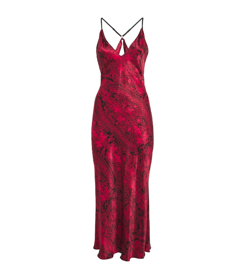  Natori Silk Printed Slip Dress