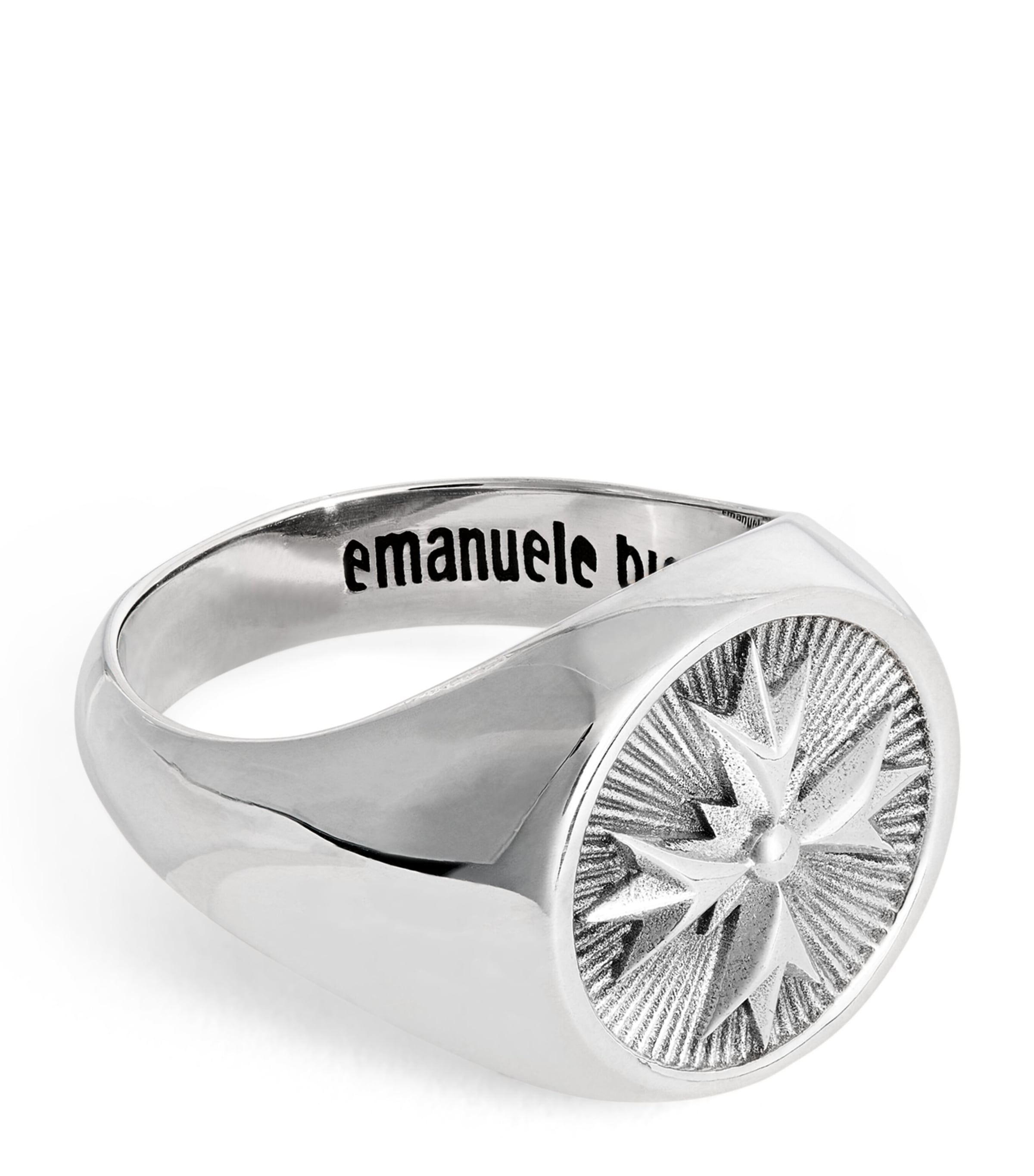 Emanuele Bicocchi Emanuele Bicocchi Sterling Silver Crest Signet Ring