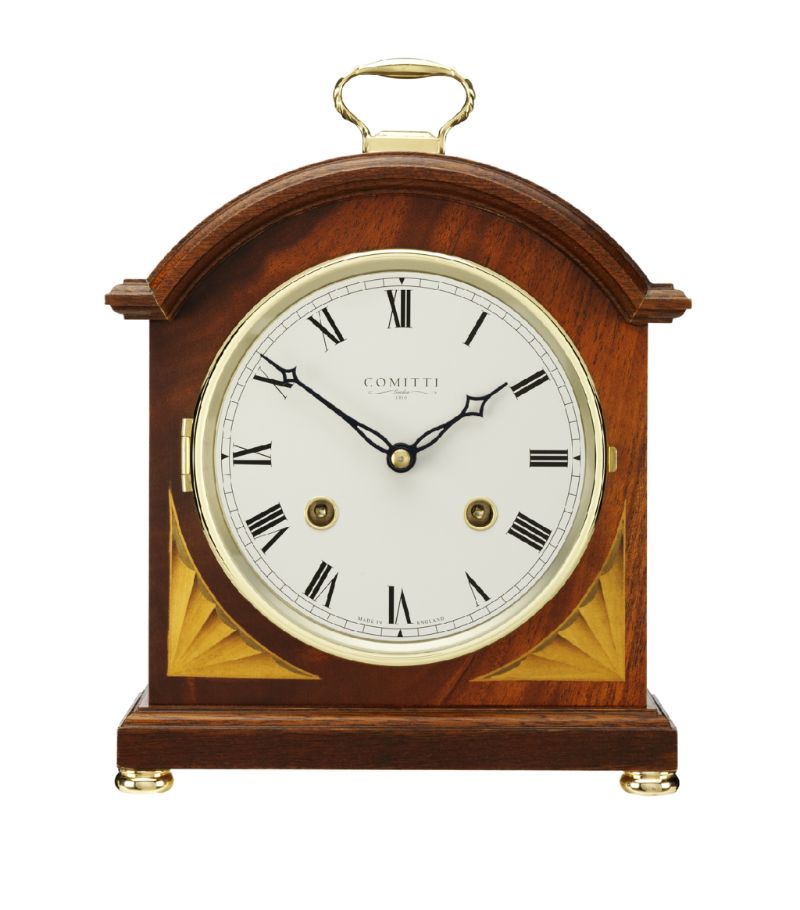 Comitti Comitti Regency Break Arch Table Clock with Bell Strike Movement