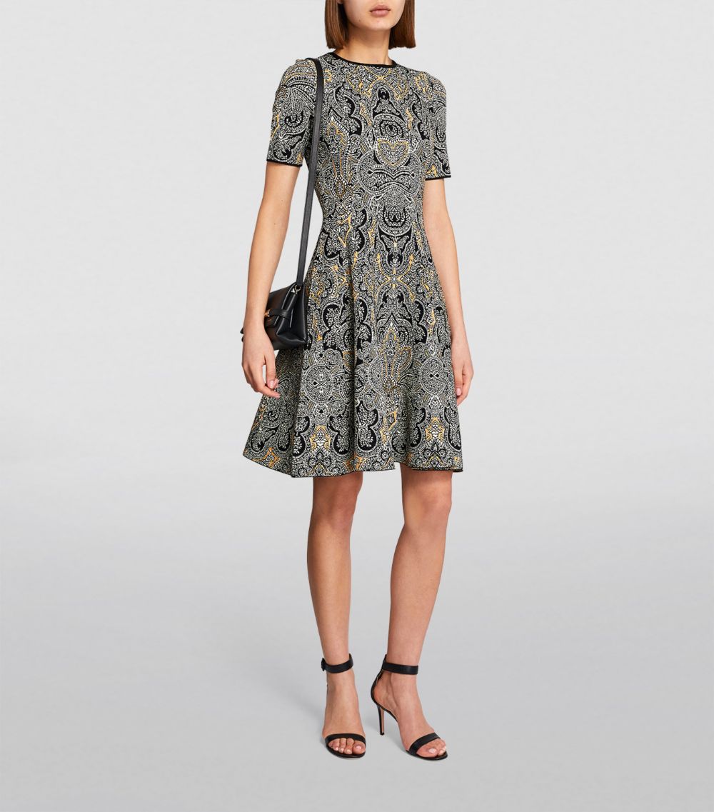 Etro Etro Paisley Print Skater Mini Dress