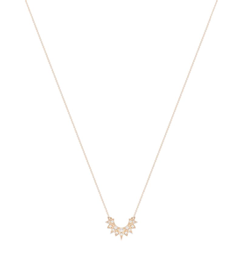 Piaget Piaget Rose Gold And Diamond Sunlight Pendant Necklace
