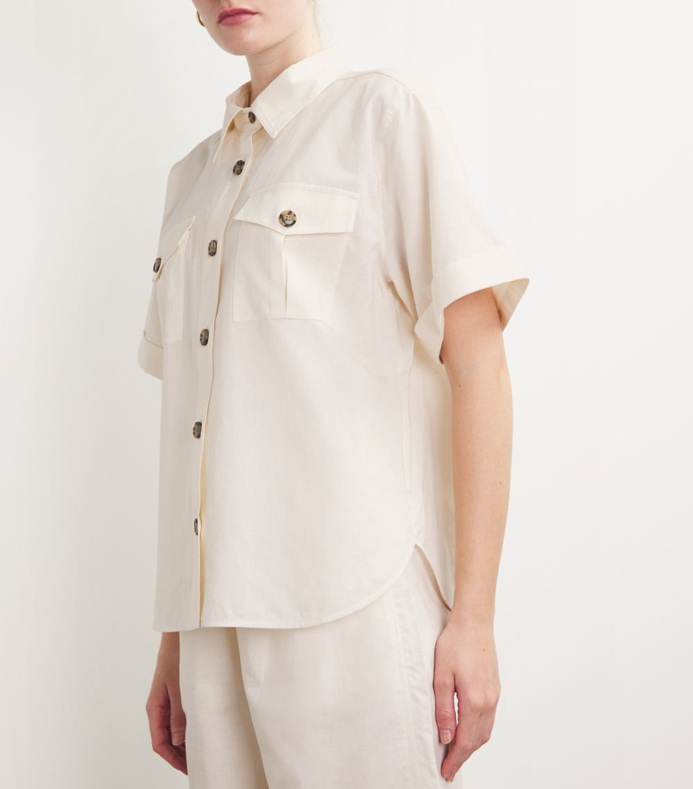 Frame Frame Cotton-Blend Short-Sleeve Shirt
