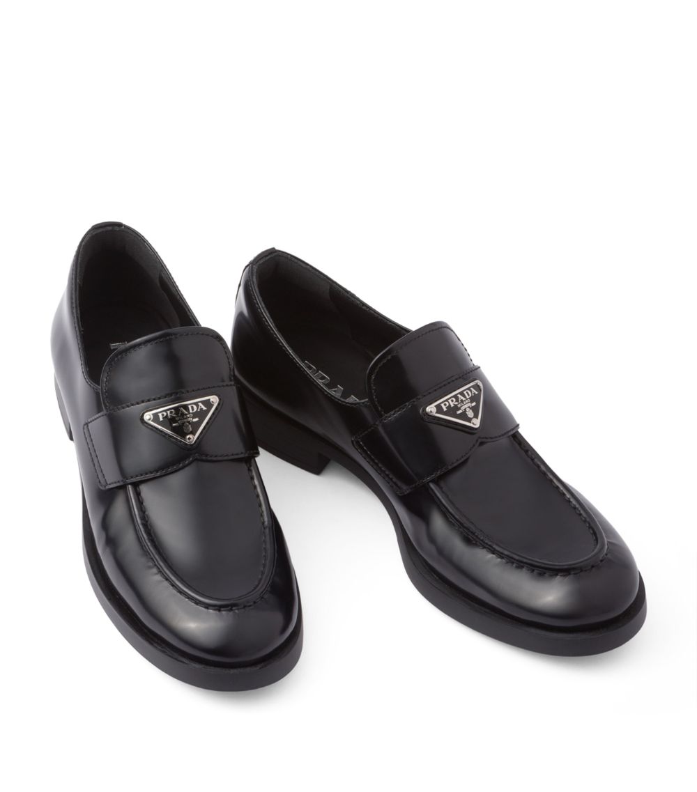 Prada Prada Calfskin Brushed Loafers