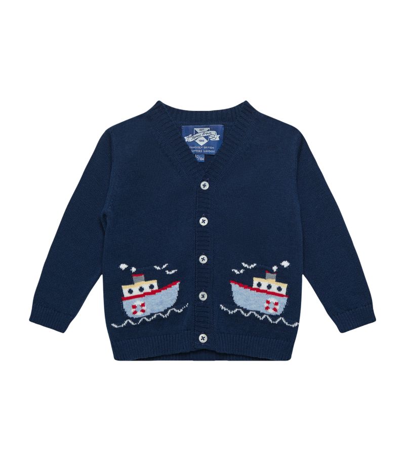 Trotters Trotters Matching Tugboat Cardigan (3-24 Months)
