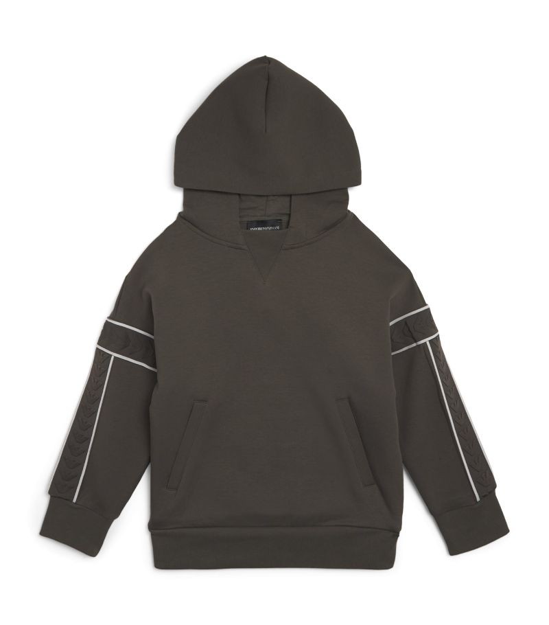 Emporio Armani Kids Emporio Armani Kids Cotton-Blend Hoodie (14-16 Years)