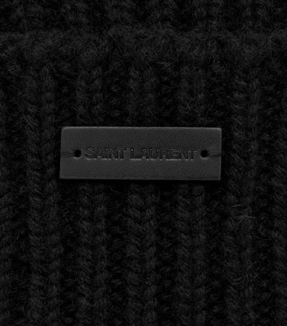 Saint Laurent Saint Laurent Cashmere Folded Gloves