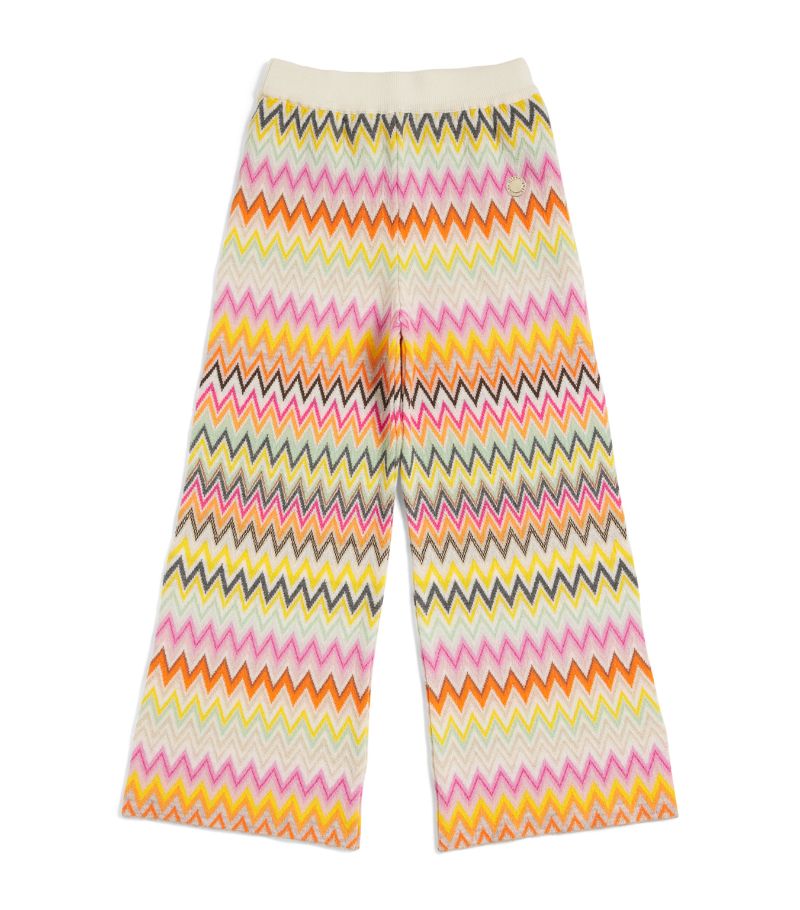 Missoni Kids Missoni Kids Wool Zigzag Wide-Leg Trousers (12-14 Years)