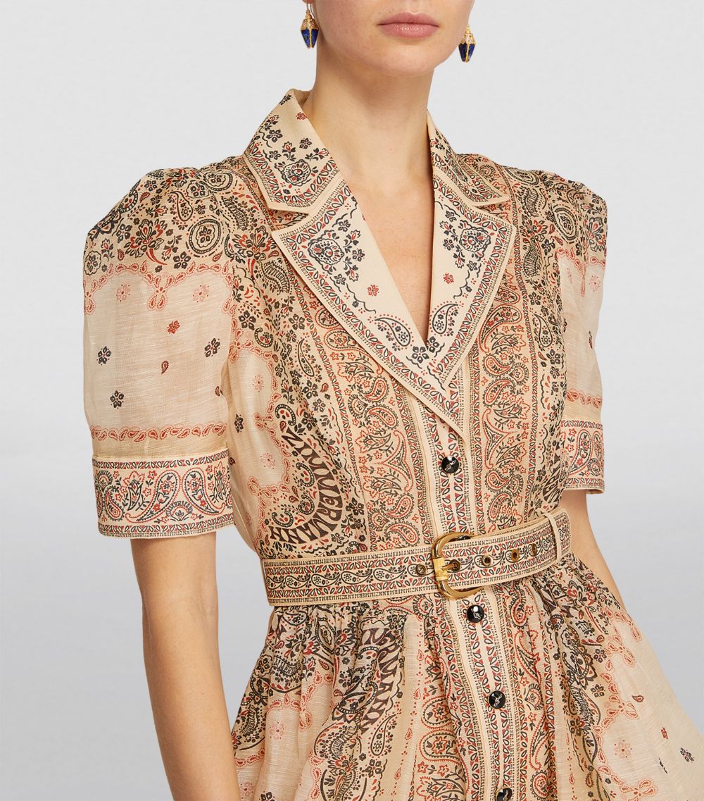 Zimmermann Zimmermann Linen-Silk Matchmaker Shirt Dress