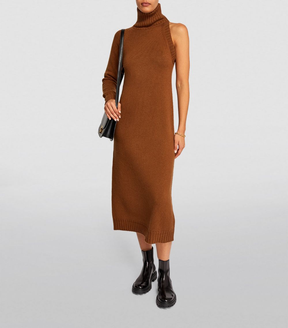 Max Mara Max Mara One-Shoulder Knitted Dress