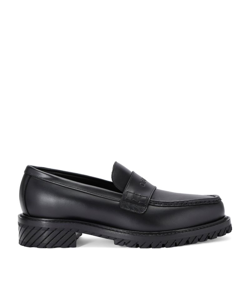 OFF-WHITE Off-White Leather Military Loafers