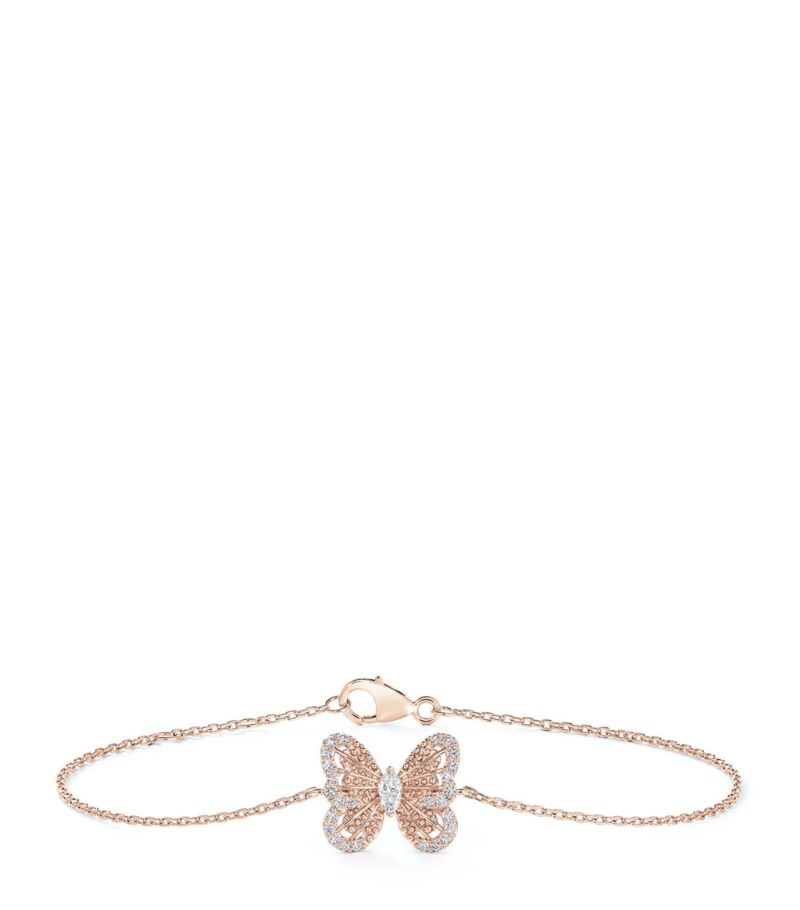 De Beers Jewellers De Beers Jewellers Rose Gold And Diamond Portraits Of Nature Butterfly Bracelet