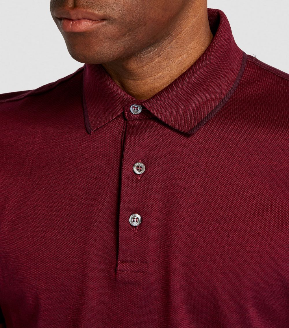 Canali Canali Cotton Piqué Polo Shirt