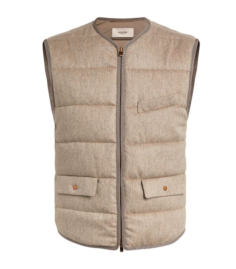 AGNONA Agnona Cashmere Padded Gilet