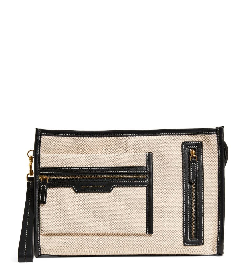 Anya Hindmarch Anya Hindmarch Small Canvas Pocket Pochette